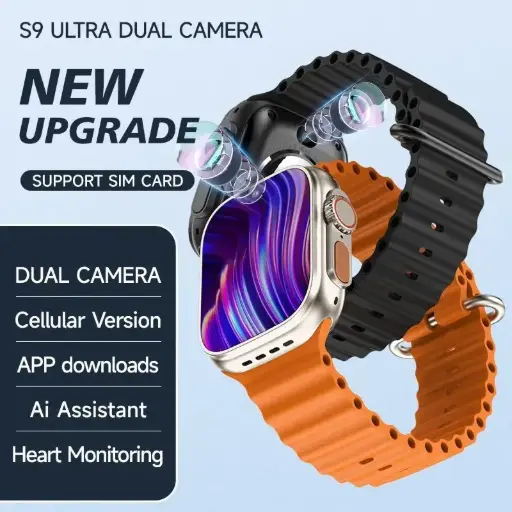 S9 ultra 5G dual camera simcard Smart watch 4gb ram/64 gb storage